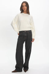 Cadence Knit Sweater Cream
