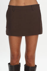 Get Started Mini Skort Brown
