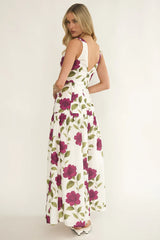 Begonia Drop Waist Maxi Dress Allegra Floral