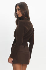 Get Started Mini Skort Brown