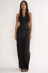Meri Side Pocket Trouser Pants Black